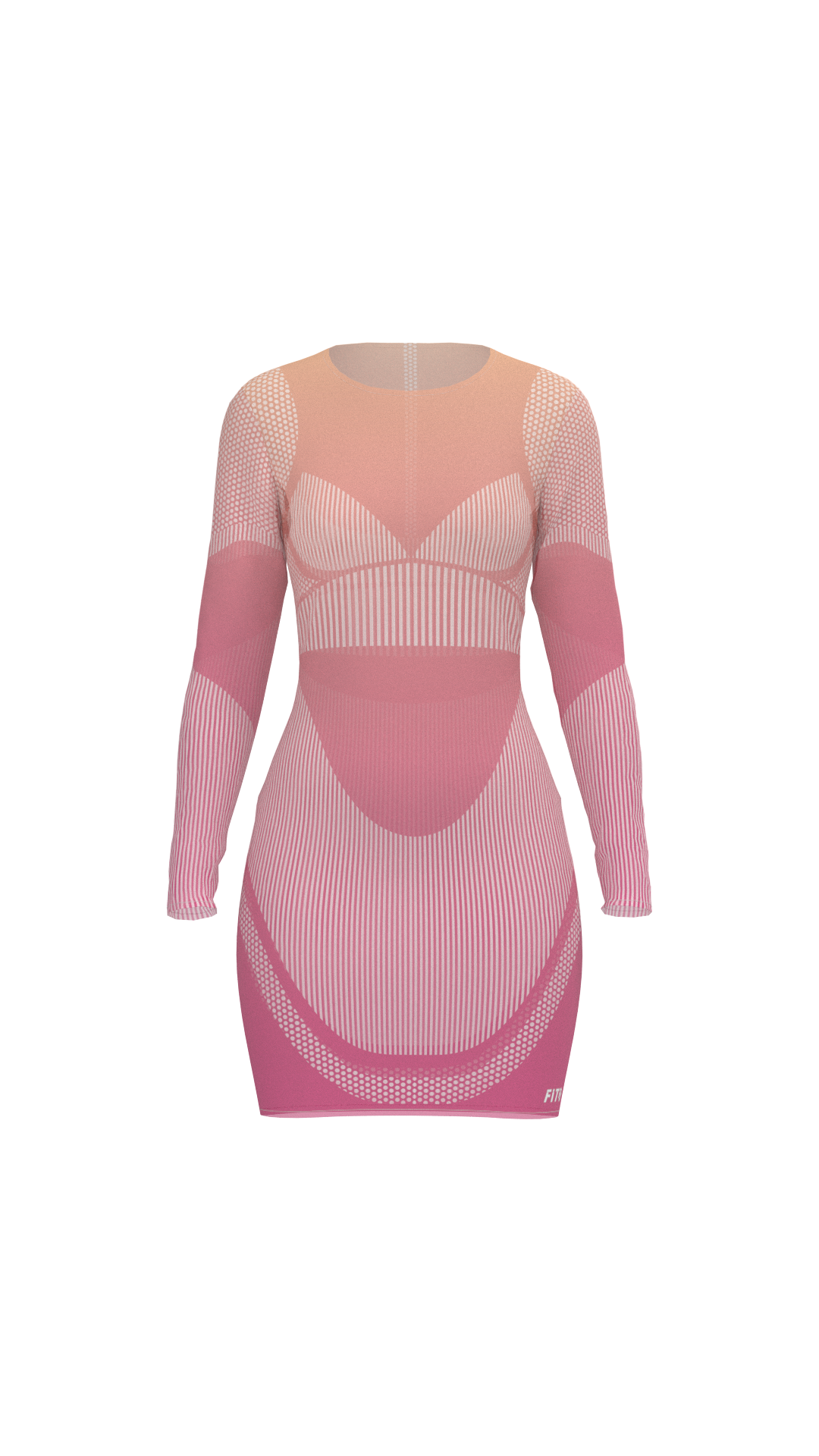 Cannon Mesh Dress Pink