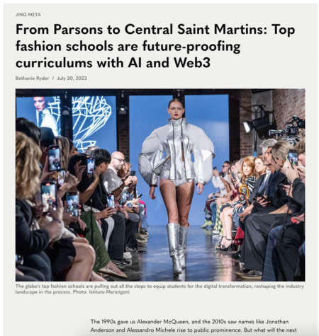 From Parsons to Central Saint Martins: Top fashion schools are  future-proofing curriculums with AI and Web3