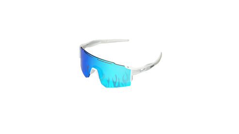 Flaming blue tactical sunglasses